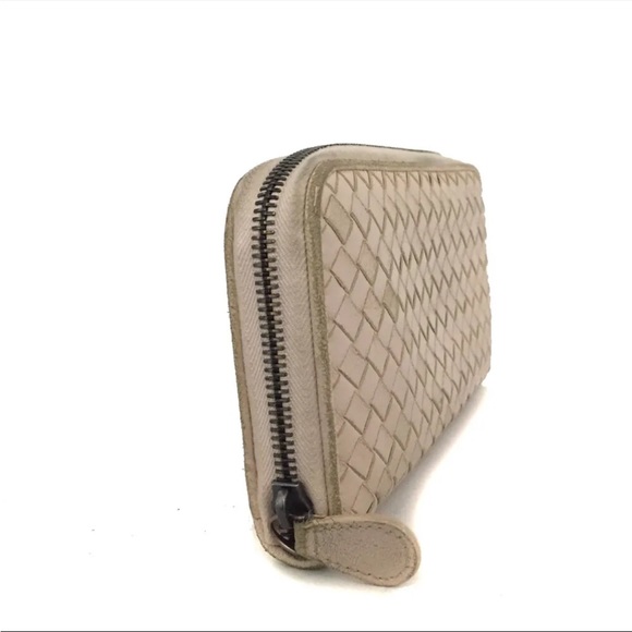 Bottega Veneta Intrecciato Lambskin Zip Around Long Wallet - Picture 2 of 8